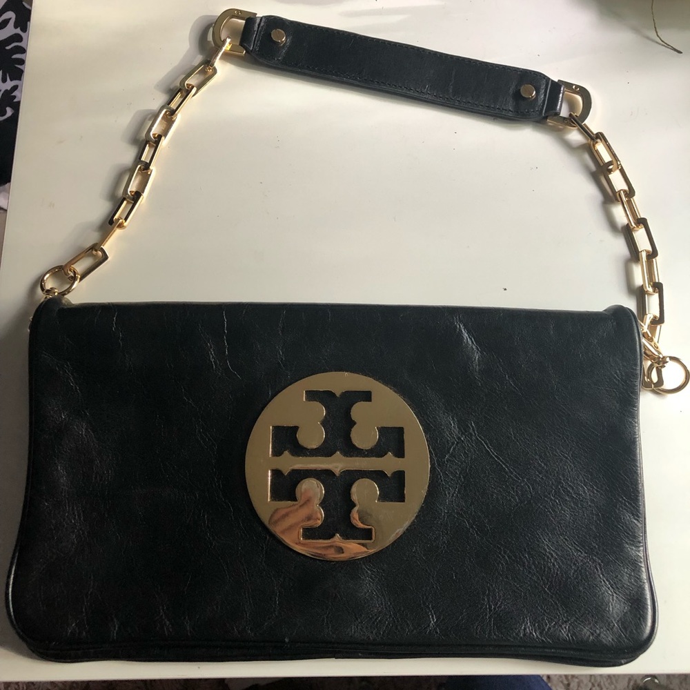 TORY BURCH Reva Leather Chain Shoulder Purse